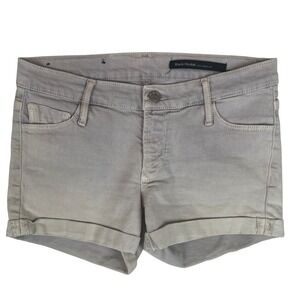 Black Orchid Los Angeles Women's Grey Cuffed Denim Shorts Size 26 (Actual 28W)